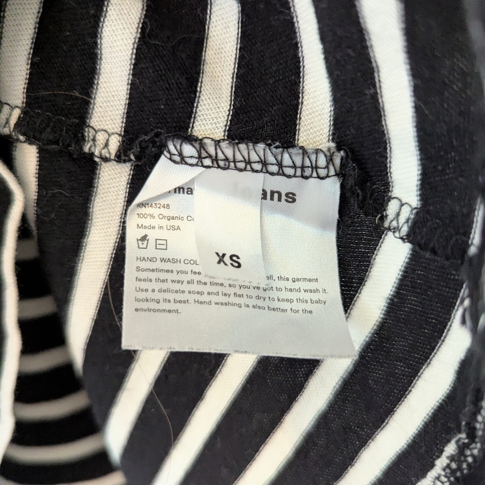 Reformation XS t-shirt black and white stripe - Picture 6 of 6